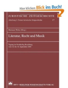 Literatur Recht Cover